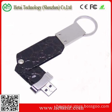 512GB Swivel Leather USB Flash Drive with No Minimum